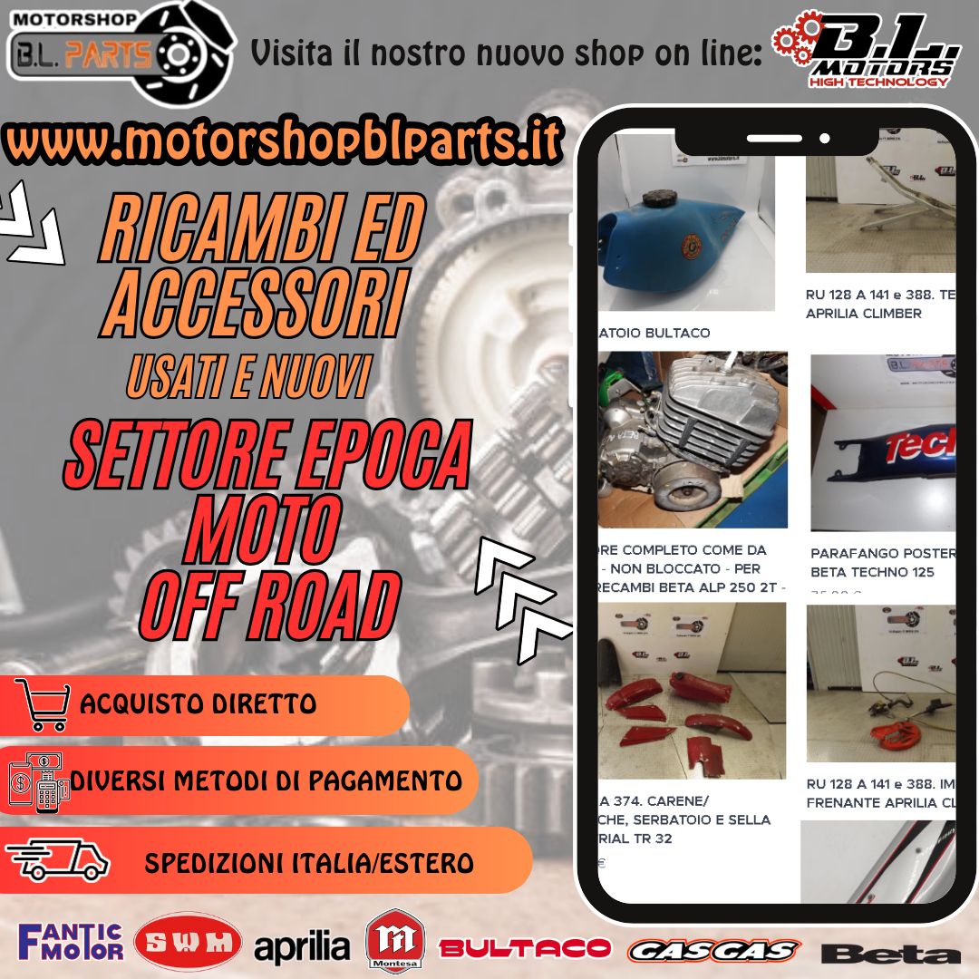 RICAMBI ED ACCESSORI MOTO, QUAD, MOTOSLITTE