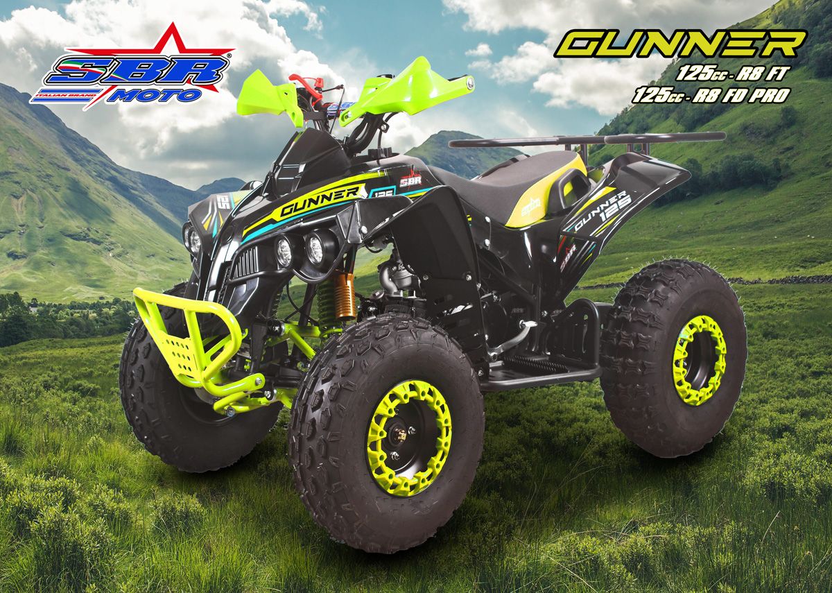 QUAD NCX GUNNER 125 R8 FD PRO FRENI A DISCO ANTERIORI E POSTERIORI - 3 MARCE + RETRO