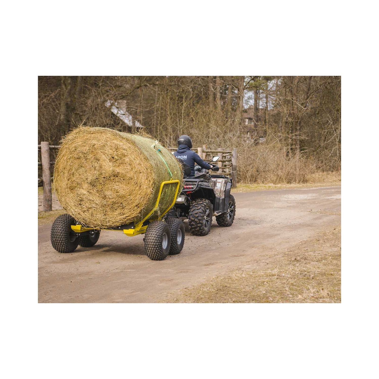 Carrello e rimorchio per balle di fieno Carrello e rimorchio per balle di fieno