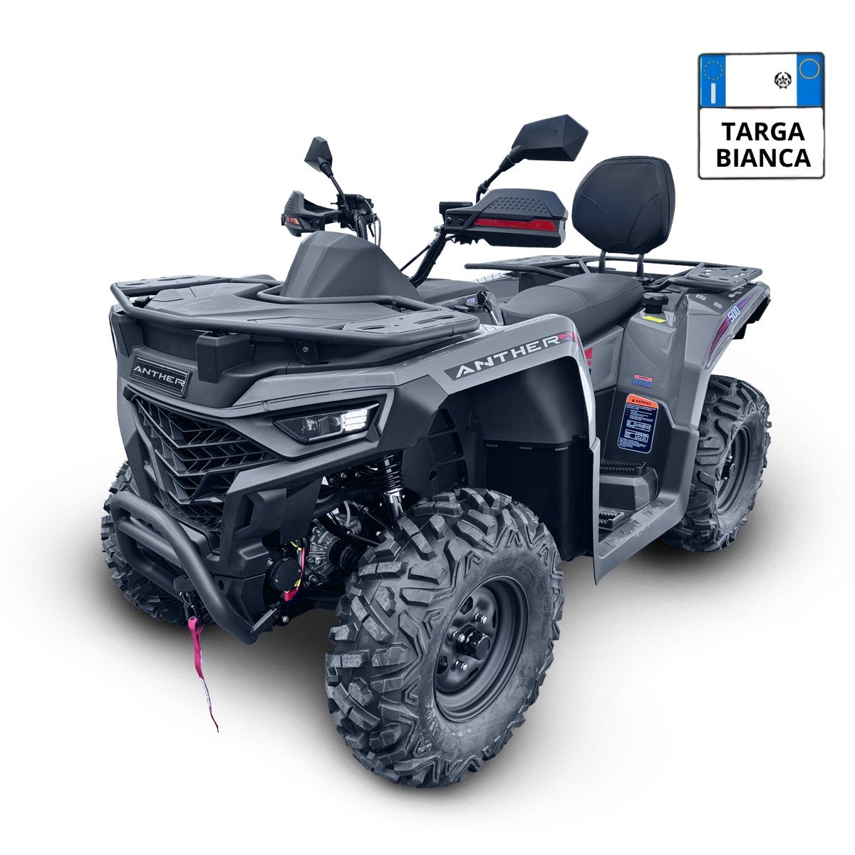 QUAD ANTHER A500- Targa bianca QUAD ANTHER A500- Targa bianca