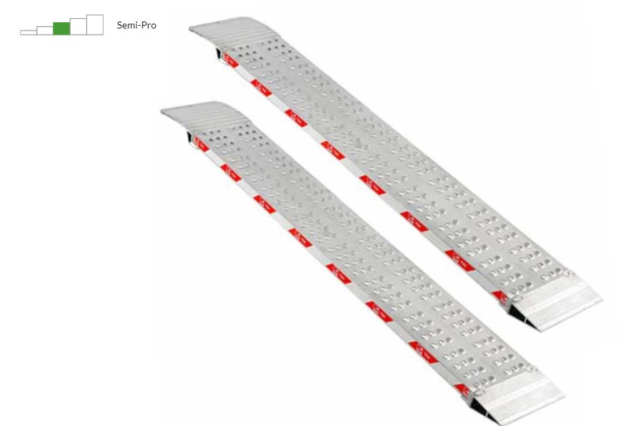 Gierre RFL200 - Coppia rampe di carico fisse da 2 mt in alluminio senza bordi - Portata 4.5 quintali - Leggere - Per trattorino, quad, etc. Gierre RFL200 - Coppia rampe di carico fisse da 2 mt in alluminio senza bordi - Portata 4.5 quintali - Leggere - Per trattorino, quad, etc.