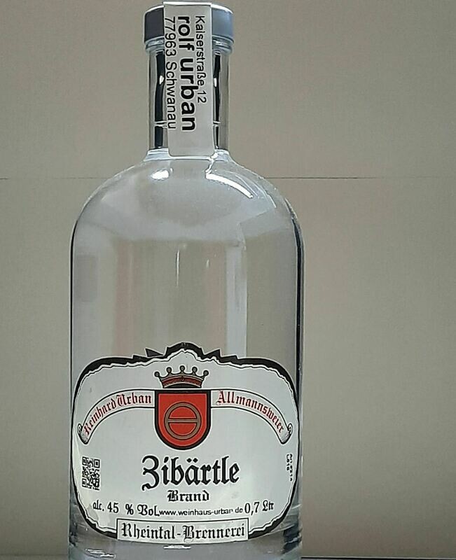 Zibärtle 0,7 Ltr