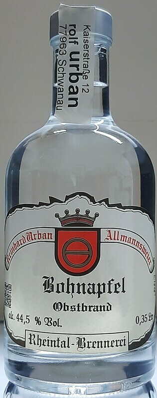 Bohnapfel Sortenrein 0,35 Ltr
