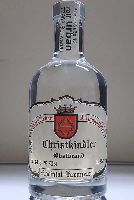 Christkindler  Apfel Sortenrein 0,35 Ltr