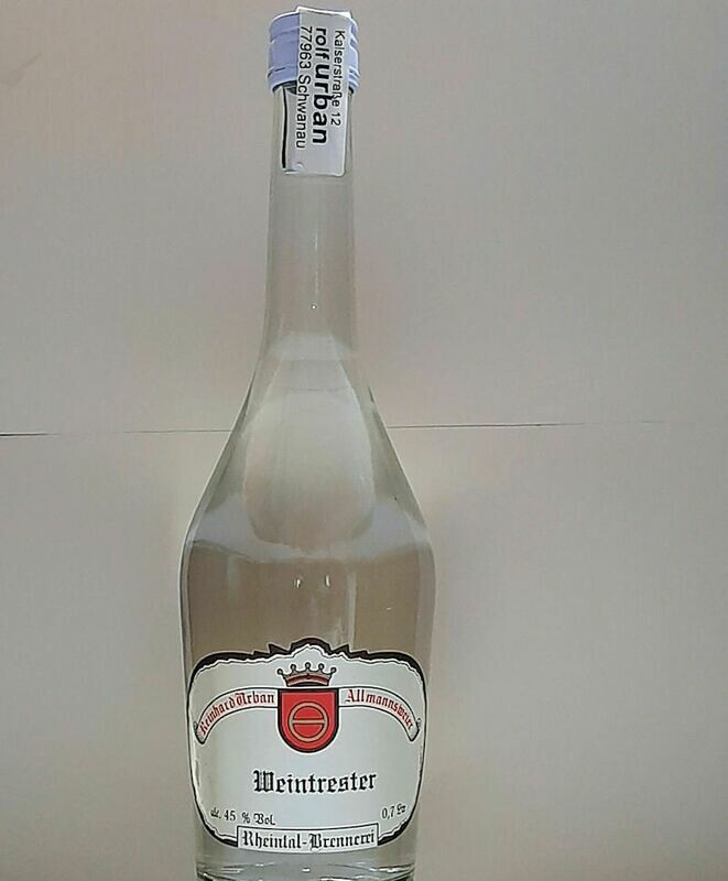 Weintrester Klar 0,7 Ltr