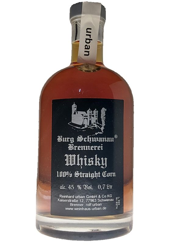 Whisky 100 % Straigt Corn  45% Vol 0,7 Ltr