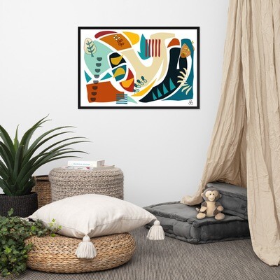 Sea Lion - Framed matte paper poster