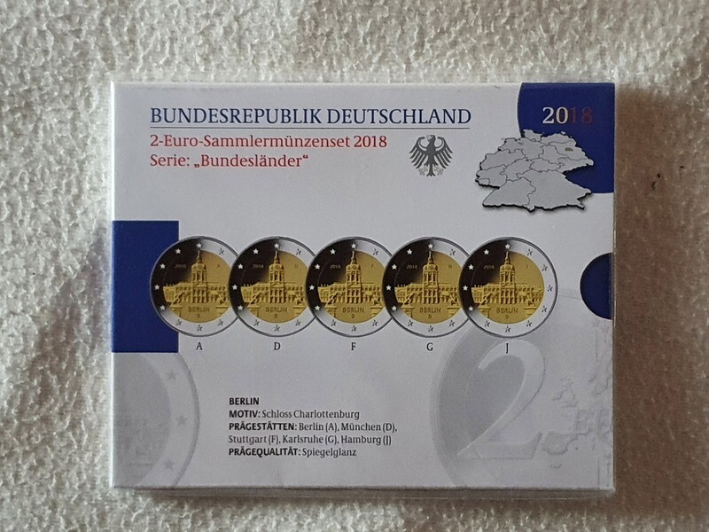 2 Euro Bundesländer 2018