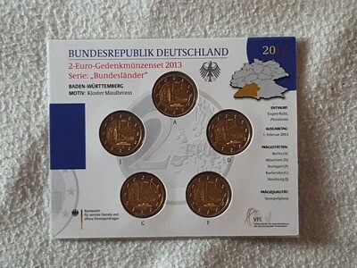 2 Euro Bundesländer 2013 Baden Württemberg