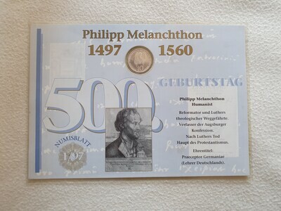 Numisbrief Philipp Melanchthon