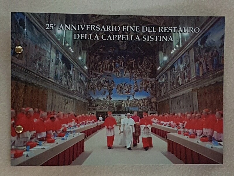 Numisbriefe Vatikan Sixtinische Kapelle 2019 Numisbriefe Vatikan Sixtinische Kapelle 2019