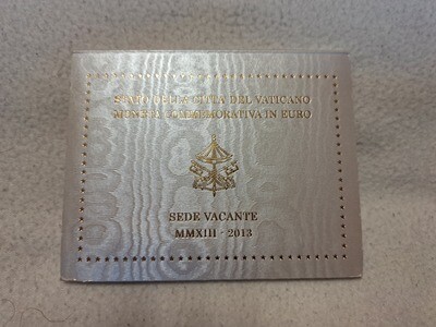 2 Euro Vatikan im Folder 2013 Sede Vacante