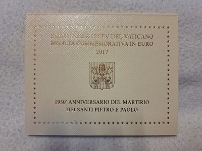 2 Euro Vatikan im Folder 2017 Pietro e Paolo