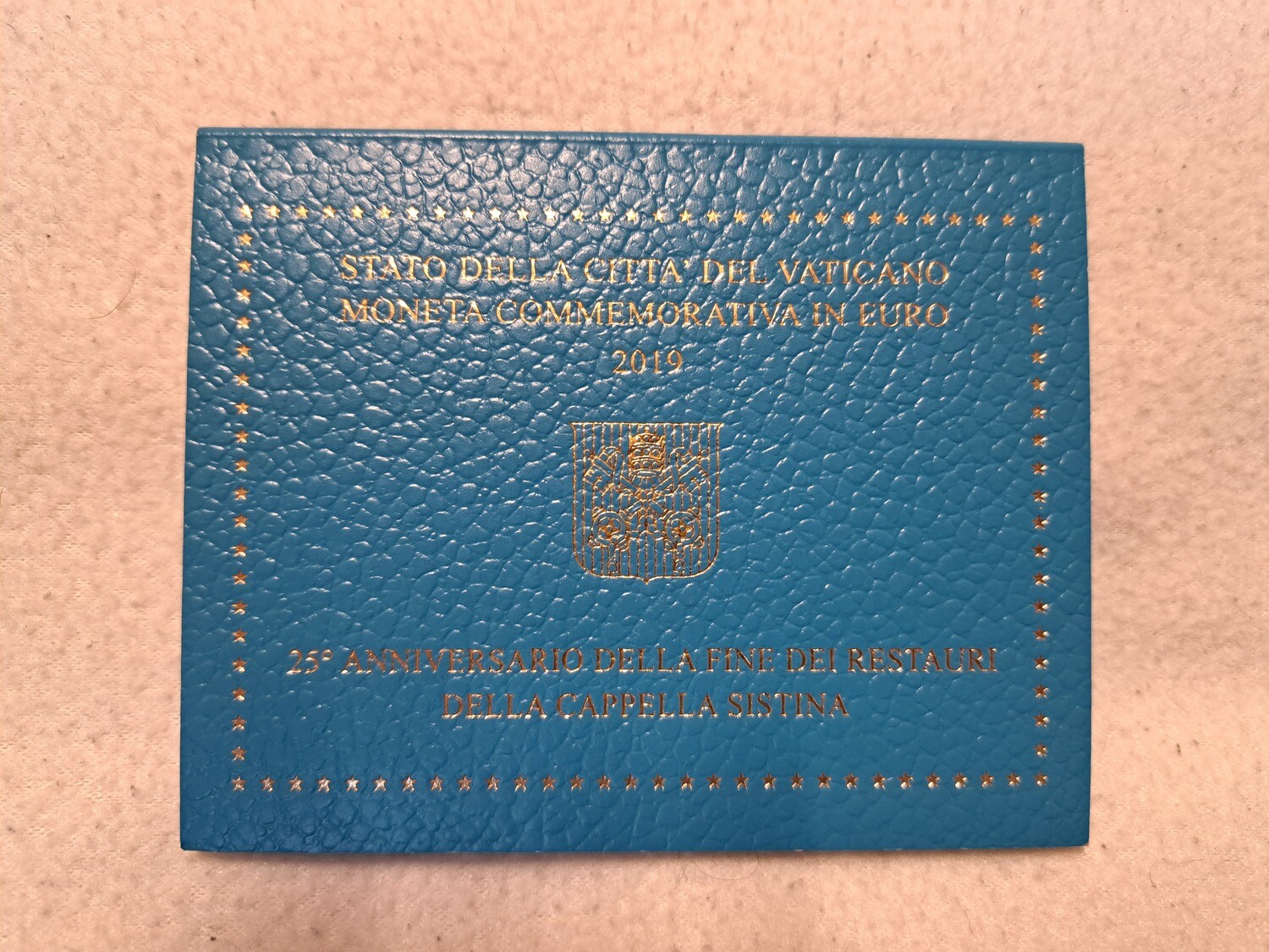 2 Euro Vatikan im Folder 2019 Cappella Sistina