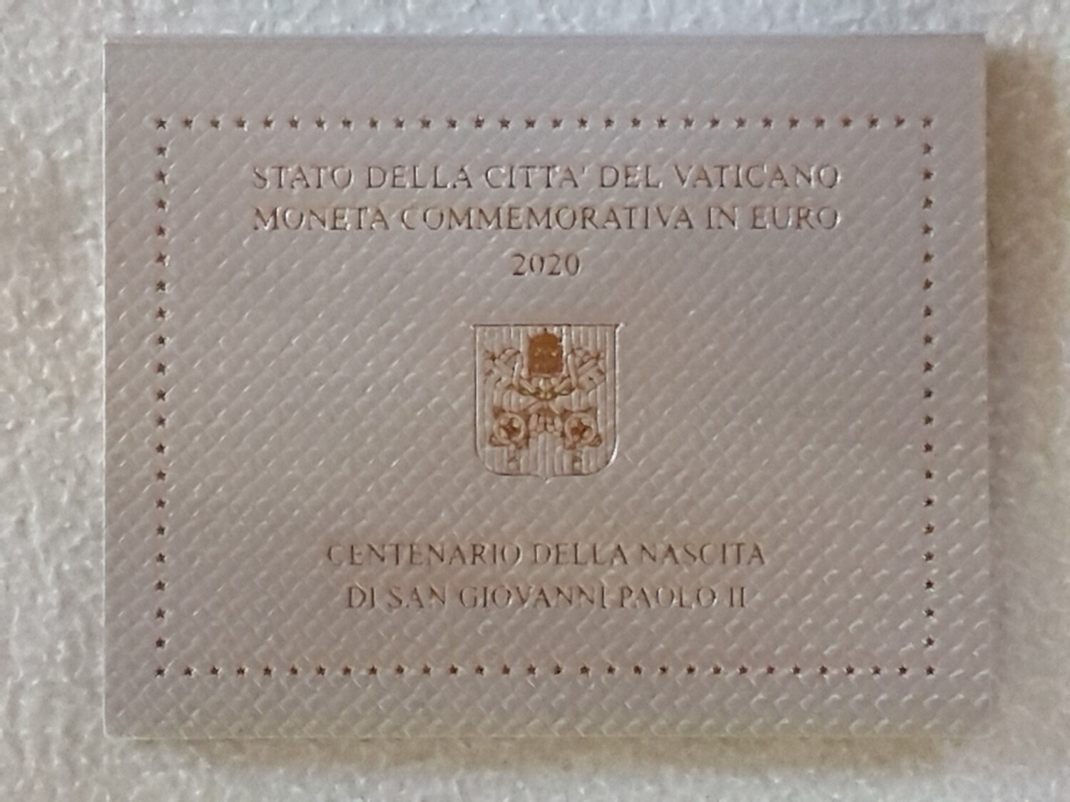 2 Euro Vatikan im Folder 2020 Johannes Paul II