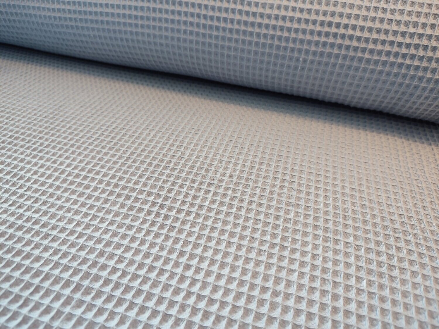 Waffelpique hellblau