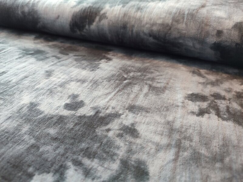 Musselin Batik schwarz