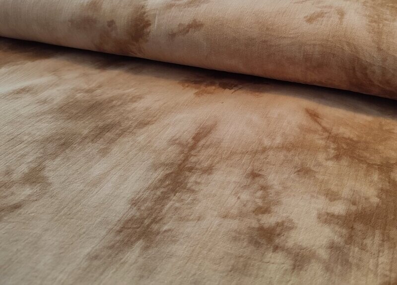 Musselin Batik braun