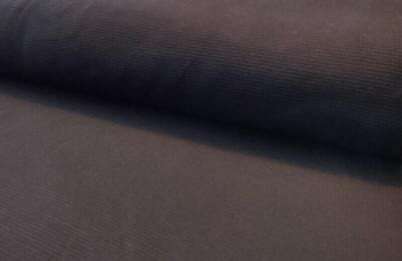 Waffeljersey schwarz