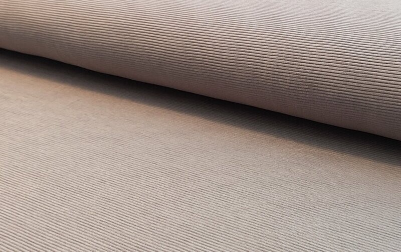 Baumwoll-Rippe taupe
