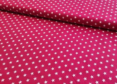 Baumwolle Sterne pink