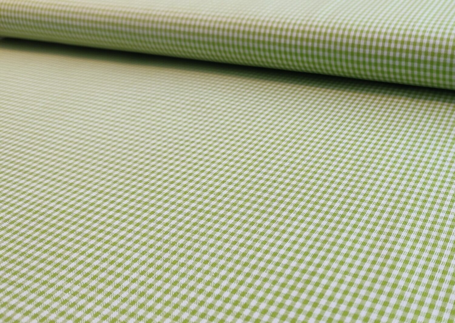Baumwolle kariert small grün/weiß