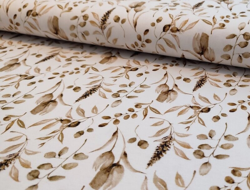 Bio Baumwoll-Jersey Vintage Leaves
