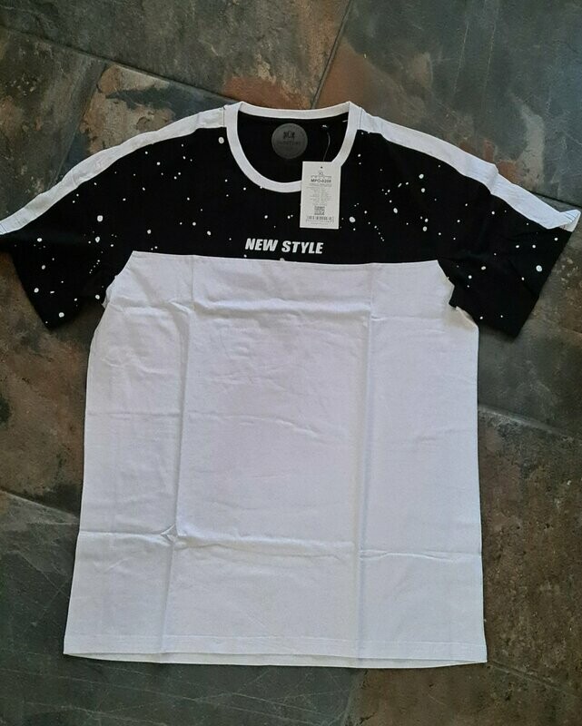 Shirt zwart/wit