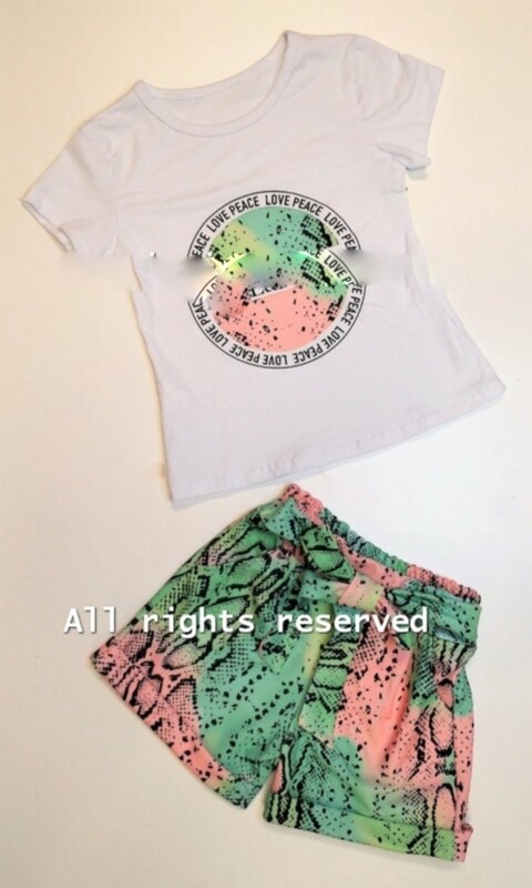 Stoere set slange print