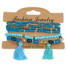 set bohemian armbandjes smal 