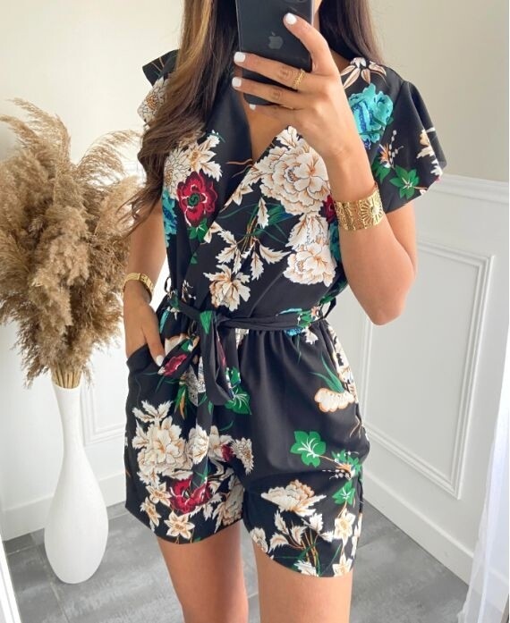 Floral shortsuit