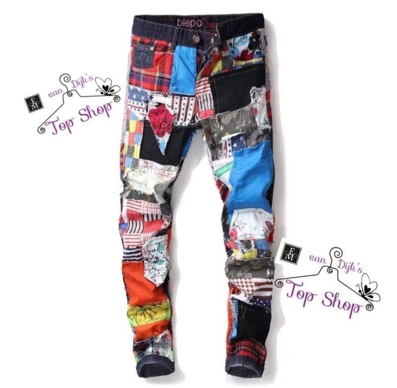 Hippe lapjes broek