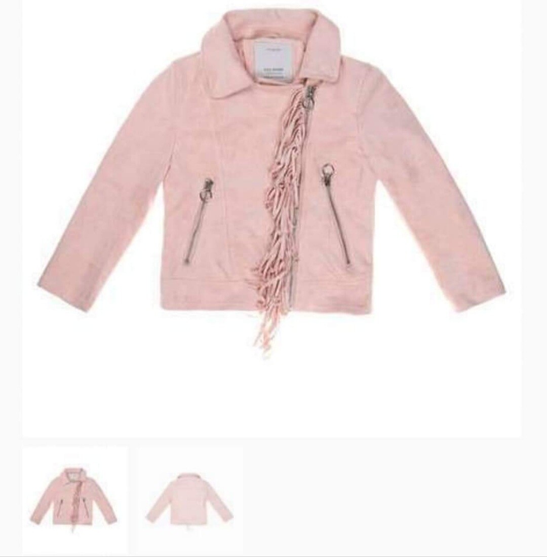 Biker jas rose en oranje