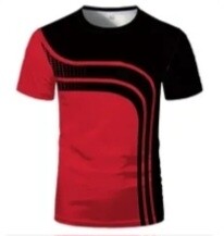 zwart rood shirt