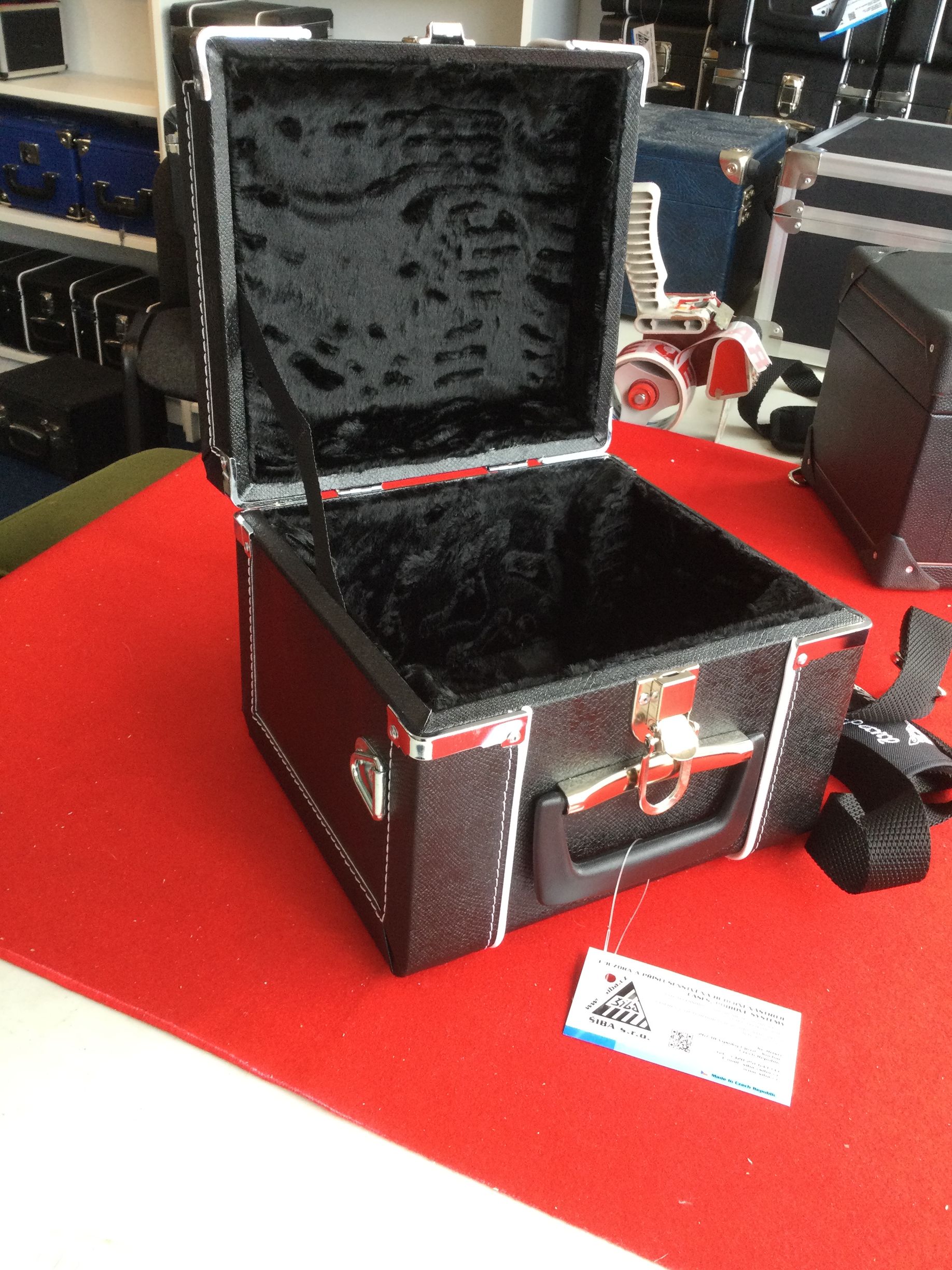 Bespoke German Concertina Hardcase Size inside 21cm x 18cm and height 17cm