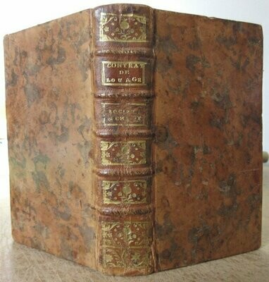 POTHIER, Robert-Joseph. Traités des Contrats Maritimes , Société , et Cheptels [ Complet des 3 Tomes reliés en 1 Volume ]