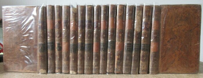 ROUSSEAU, J. J.. Oeuvres Choisies de J. J. Rousseau de Genève [ Complet des 15 volumes illustrés par Marillier incluant La Nouvelle Héloïse (4 vol.) & Emile ou de l'Education (4 vol.) ]