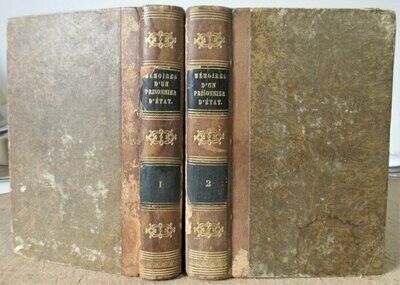 ANDRYANE, Alexandre. Mémoires d'un Prisonnier d'Etat : Deuxième édition revue par l'auteur [...] et augmentée d'une Notice sur le sort actuel de ses compagnons de captivité [ Complet des 2 Tomes ]