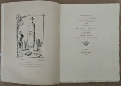 LOBINEAU, Guy-Alexis & Arthur de LA BORDERIE &c.. Inauguration du monument élevé à la mémoire de Dom Lobineau - mai 1886
