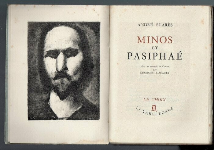 SUARES, André. Minos et Pasiphaé
