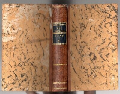 PAULMY Marquis de & TRESSAN Comte de (eds.). Bibliothèque Universelle des Romans : Novembre 1775 & Décembre 1775