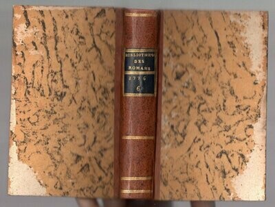 PAULMY Marquis de & TRESSAN Comte de (eds.). Bibliothèque Universelle des Romans : Août 1776 & Septembre 1776