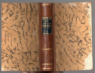 PAULMY Marquis de & TRESSAN Comte de (eds.). Bibliothèque Universelle des Romans : Janvier 1777 (1 & 2)