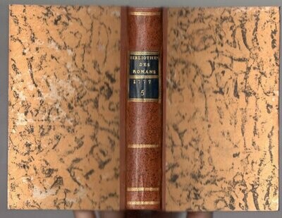 PAULMY Marquis de & TRESSAN Comte de (eds.). Bibliothèque Universelle des Romans : Juillet 1777 (1 & 2)