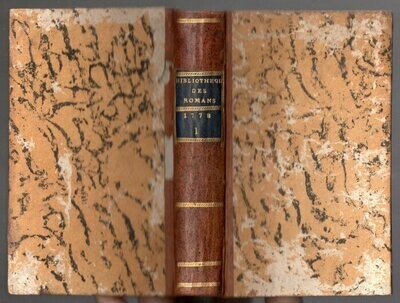 PAULMY Marquis de & TRESSAN Comte de (eds.). Bibliothèque Universelle des Romans : Janvier 1778 (1 & 2)