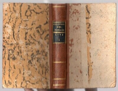 TRESSAN Comte de (ed.). Bibliothèque Universelle des Romans : Janvier 1779 (1 & 2)