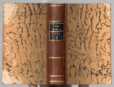 TRESSAN Comte de (ed.). Bibliothèque Universelle des Romans : Février 1779 & Mars 1779