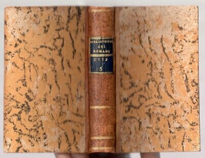TRESSAN Comte de (ed.). Bibliothèque Universelle des Romans : Juillet 1779 (1 & 2)