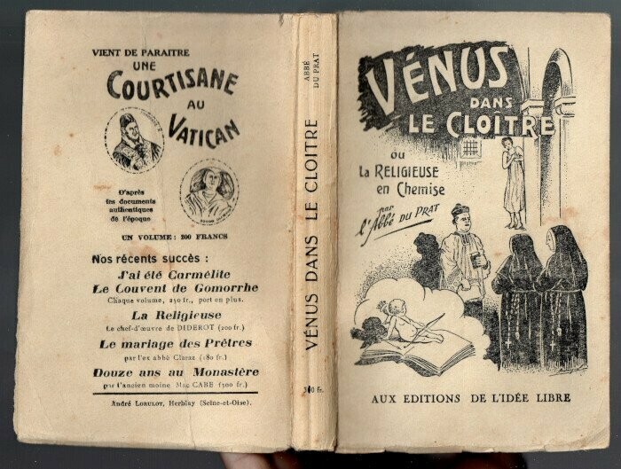 PRAT, Abbé du. Vénus dans le Cloître ou la Religieuse en Chemise