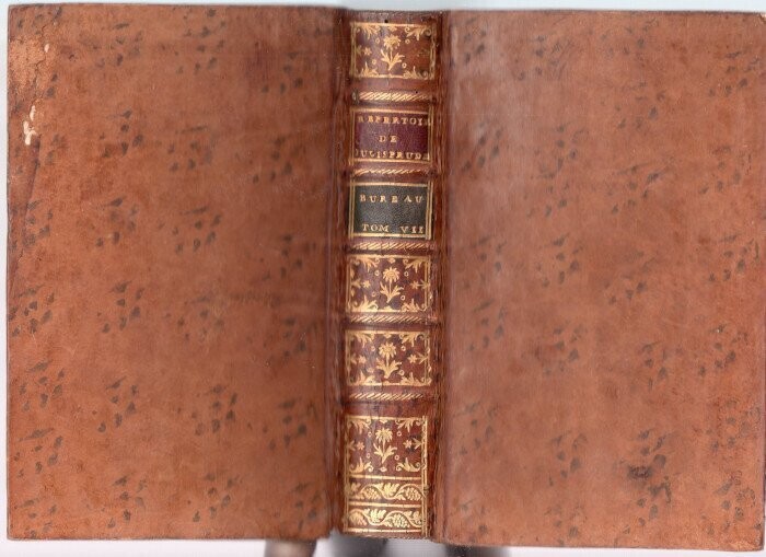 GUYOT, [ Joseph Nicolas ]. Répertoire Universel et Raisonné de Jurisprudence Civile Criminelle Canonique et Bénéficiale : Tome 7